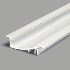 4x LED profile - WHITE (2m each) with milky slide diffuser