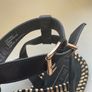 River Island Black & Gold Metallic Woven Gladiator Sandals (UK 5 / EUR 38) Image 5