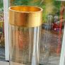 Glass gold rimmed vase Image 2