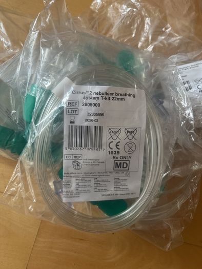 Nebuliser mouthpieces.