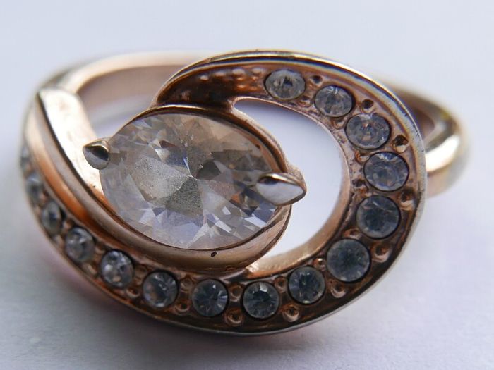 Vintage 18K GP Gold Plated Ring size M