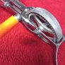 Vintage Whisk , Steel with Orange Bakelite Handle Image 4