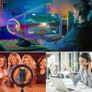 10" LED RGB Ring Light Dimmable Lighting Kit Phone Selfie Tripod Makeup Youtube Image 2