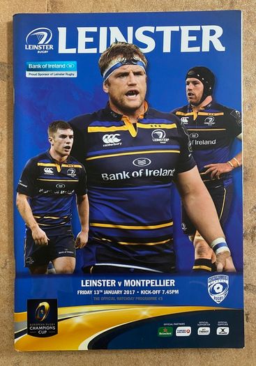 2017 Leinster v Montpellier - Champions Cup Programme