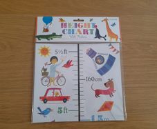 Height chart with stickers (brand new)