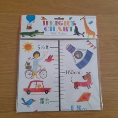 Height chart with stickers (brand new)