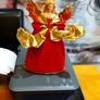 Vintage  Christmas Tree Top Angel Image 3