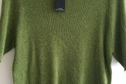 Brand new Womens Top Blouse Fern Green Gold Fibre Short Sleeve Elastic M&amp;S size UK22 EU50 Postage included
