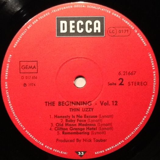Thin Lizzy  The Beginning Vol. 12