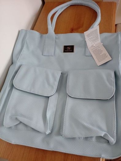 womens bag baby blue color