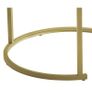 Round Nesting Table, Removable Set of 2 Coffee Tables, Stacking Sofa Side Table End Table, for Living Room, Bedroom, Office, Balcony, Apartment, White and Gold Image 2