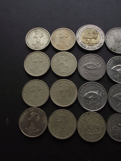 A Lot of 22 coins from Uganda (1966-2022)
