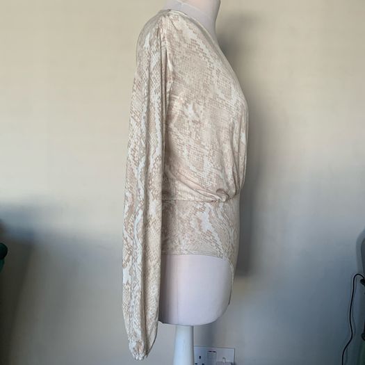 Cream & Gold bodysuit. Size XS