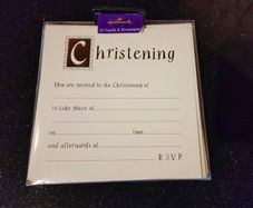 Pack Of 10 Christening Cards With 10 Envelopes (new).