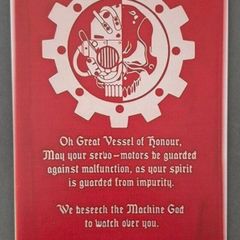 Vintage Style  Metal Sign, warhammer 40k.