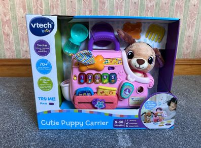 VTech Baby Cutie Plush Puppy Carrier
