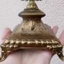 Vintage Candle Holder in Gold with Details / For 5 Candles / Antique Home Decor / Old Golden Candelabra Candle Stand Image 5