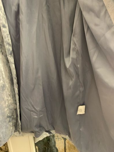 Silver crushed velvet blazer