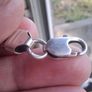 Mens Sterling Silver Cuban Chain Bracelet Image 4