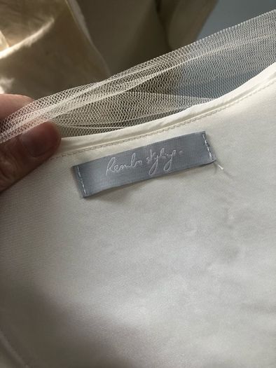 Brand new Rembo designs ivory and champagne wedding dress