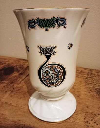 Vintage Royal Tara Book of Kells Vase.