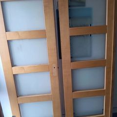 2 Shaker Style Internal Doors with Frosted Glass