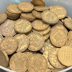 Old English Brass Threepence Coins 1937 to 1960s Large Bulk Lot