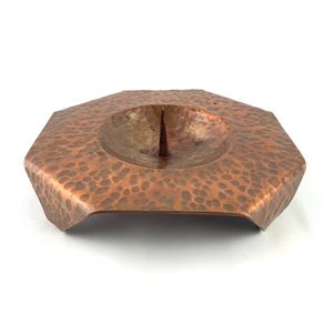 Antique Arts and crafts copper candle holder