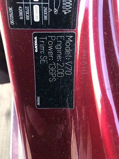 Volvo v70, braking