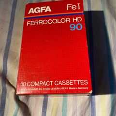 10x Agfa Ferrocolor HD 90 1982 Music Cassette tapes unopened still  Sealed Vintage