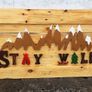 NEW Rustic STAY WILD Wood Art Wall Sign Image 2