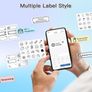 Label Maker Machine with Tape, P31S Portable Bluetooth Label Printer, Wireless Handheld Sticker Maker Mini Label Makers with Multiple Templates for Organizing Storage Barcode Office Home, White Image 4