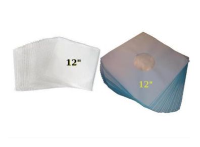 Stack Of 50 X Paper Inner Sleeves & 25 X Plastic Outer Sleeves - Highest Quality Pure Polythene