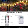 Fairy Lights Battery Operated 5M/20ft 50LEDs Crystal Ball Waterproof Globe String Lights Hanging Lights 8 Modes with Remote Control for Indoor Outdoor Bedroom Party Christmas Wedding Garden Decoration Image 4