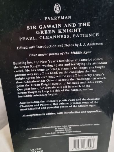 Sir Gawain and the Green Knight edited by JJ Anderson