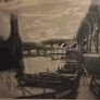 1955 Lithograph by Bernard Buffet "Bords De Marne" Framed Image 7