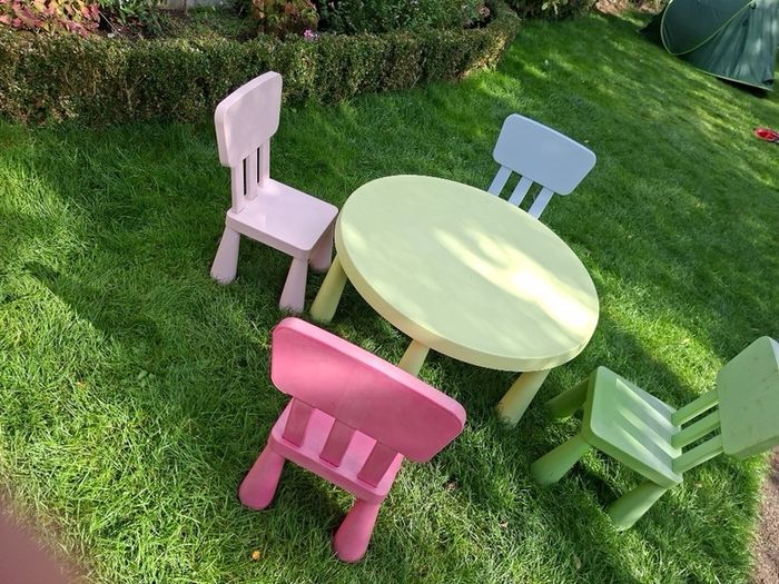 Ikea kids table and chairs