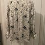 Zara Basic Star Floral Print Smocked Blouse - Size S Image 5