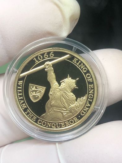 Gibraltar 2016 Solid 9ct Gold Proof Double Crown, 10g, In Capsule With COA.