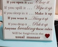 House share rules!