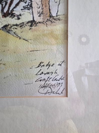 "Bridge at Laragh" Watercolour by Michael Walsh - Signed and dated