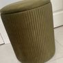 Velvet Footstool with Storage or Laundry Hamper Image 2