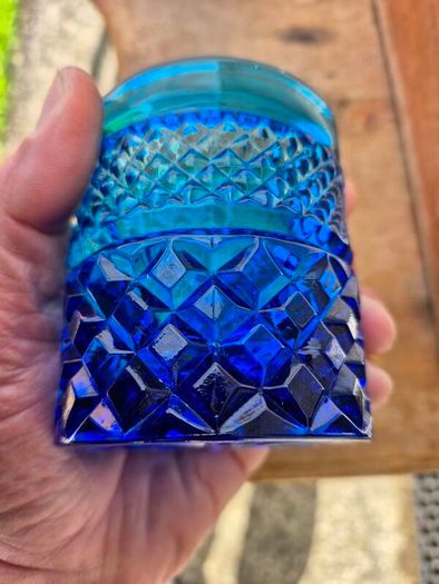 Vintage Anchor Hocking Blue Wexford Tumblers Set of 6