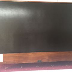 5ft Sleigh Bed with Leather Headboard