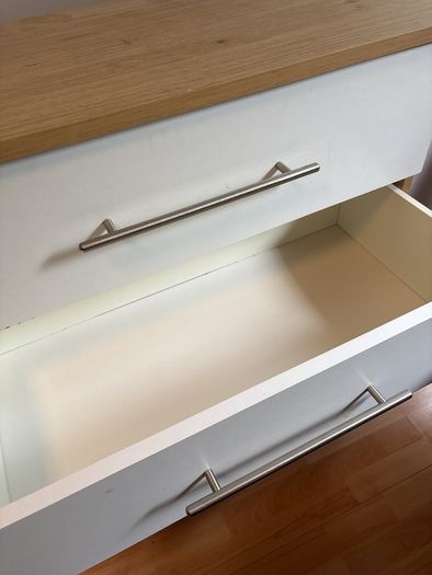 Bed side table and chest of drawers