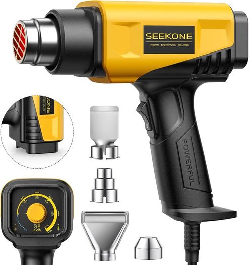 Heat Gun 2000W Hot Air Gun with Adjustable Temperature