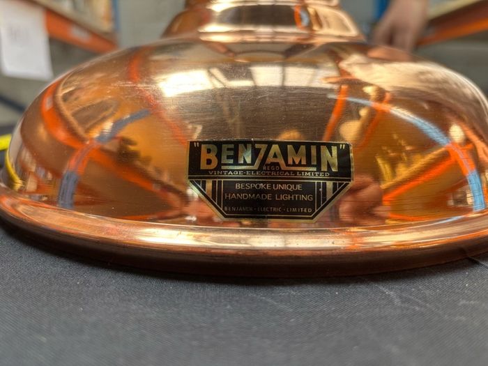 Benjamin Copper Industrial Pendant Light Shades x 5