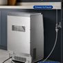 Commercial Ice Maker Machine 36kg 24 Hour Stainless Steel Ice Machine with 6kg Image 4