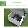 Chicken Coop Small Animal Pet Cage w/ Nesting Box Outdoor Run Wooden Image 5