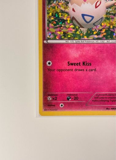 Pokemon Togepi 9/12 McDonald's 2015 Promo Holo English